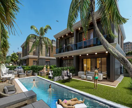 antalya muratpasa ; semi-detached villas for sale from the project