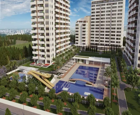 apartments close to the sea in a luxury site in mersin