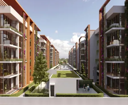 new apartments in a complex with pool in antalya