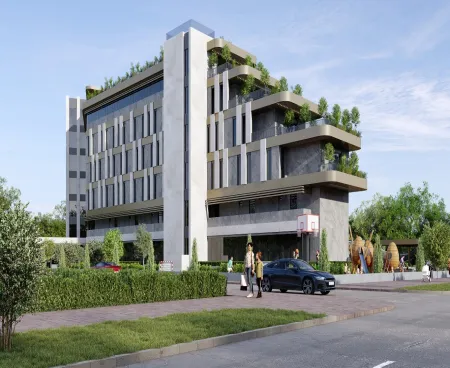 new apartments in a complex with pool in antalya