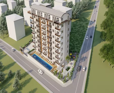 Новая квартира в Авсалларе, сдача дома через месяц