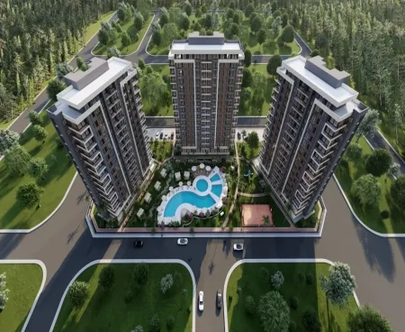 Квартиры 2+1 1+1 на продажу в районе Мерсин Мезитли в 200 метрах от моря