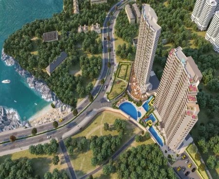 mersin erdemli ; seafront apartments