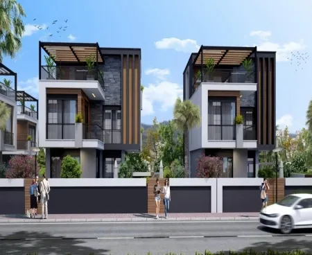 luxury villas with mountain view