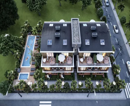 antalya muratpasa ; flats within the complex from the project