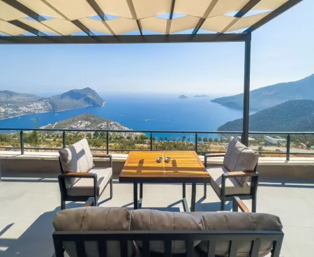 luxury villa with sea view for sale in kaş