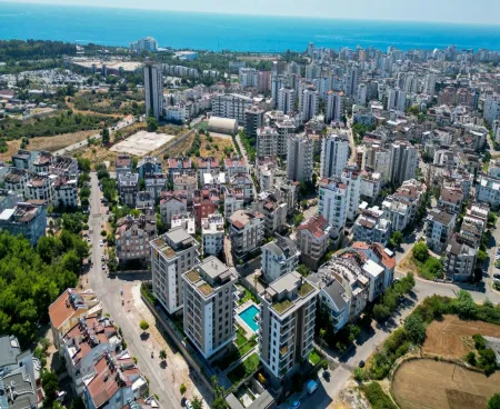 apartments in a luxury complex in konyaaltı