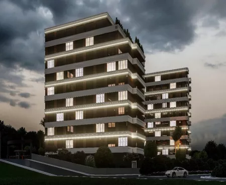 mersin erdemli ; apartments in luxury complex