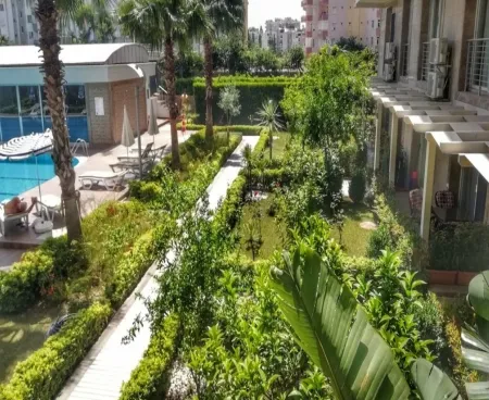 antalya liman ; furnished apartment in a complex with pool